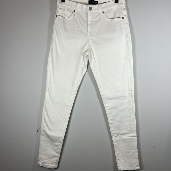 Banana Republic Premium Denim mid-rise skinny White, Women's 27 NWOT - Picture 1 of 5